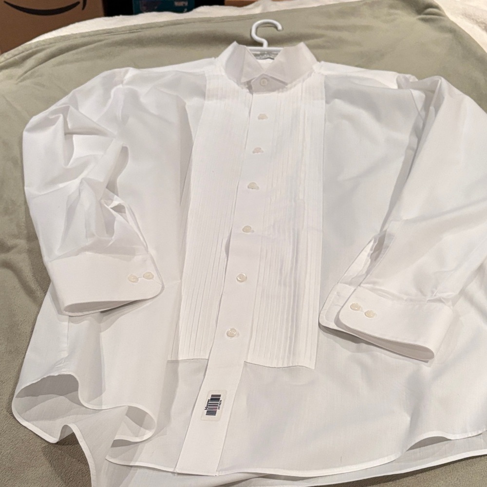 Classic White Men's Dress Shirt